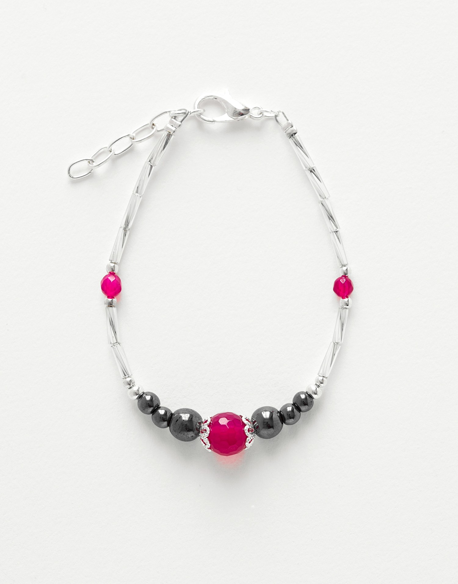 Bracelet Calliope Thalia Agate fuchsia