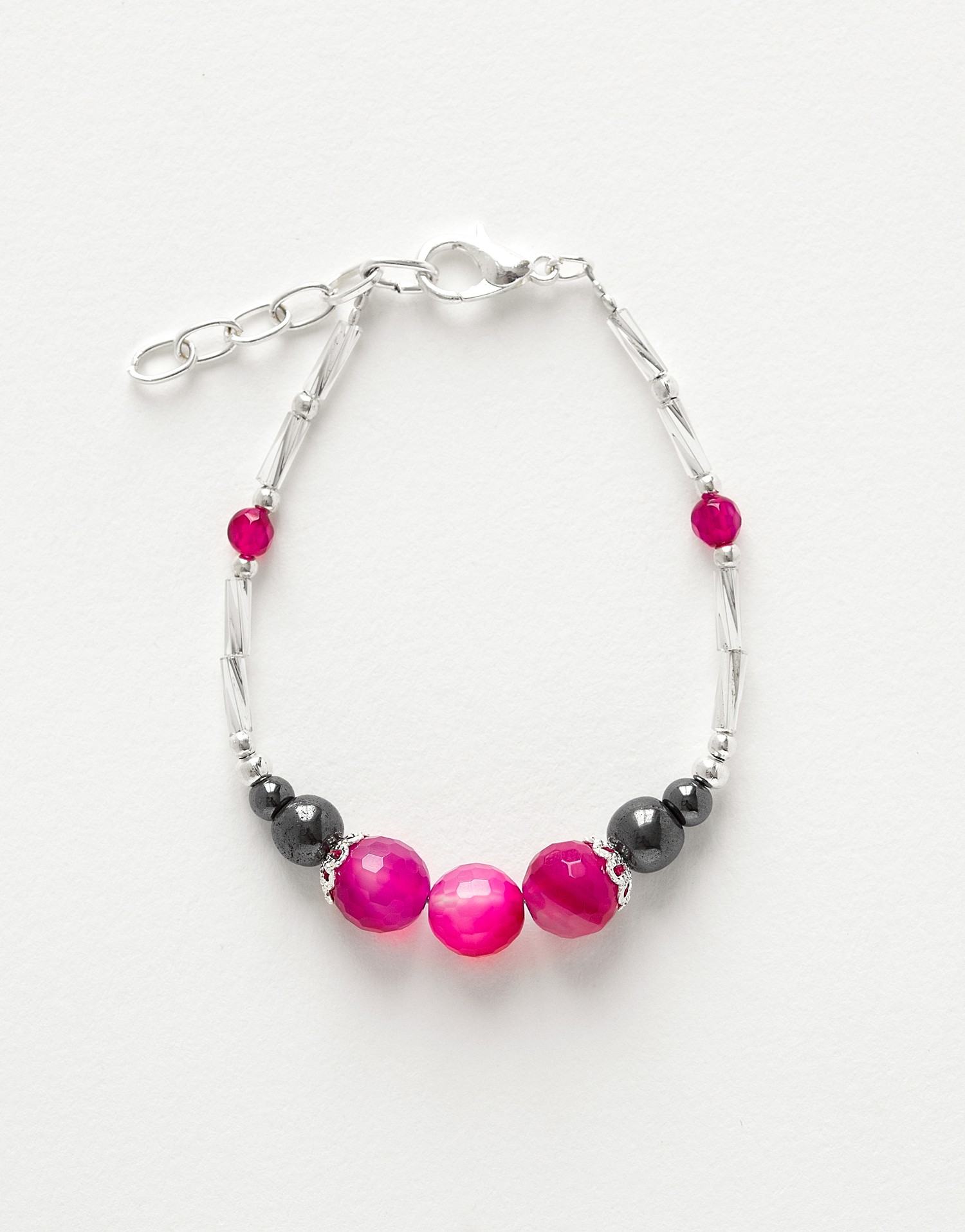 Bracelet Calliope Thalia Agate fuchsia