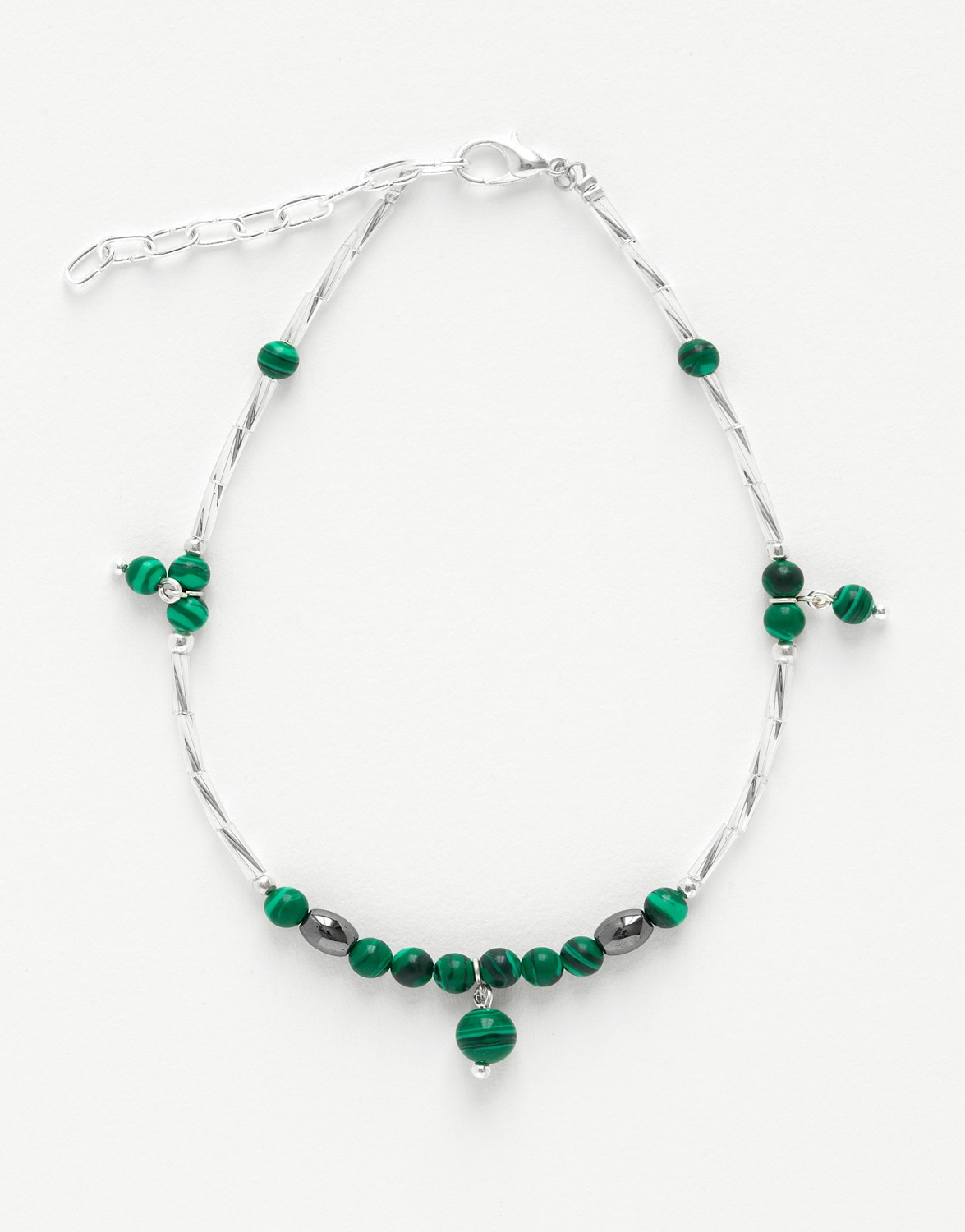 Bracelet de cheville Calliope Thalia Malachite