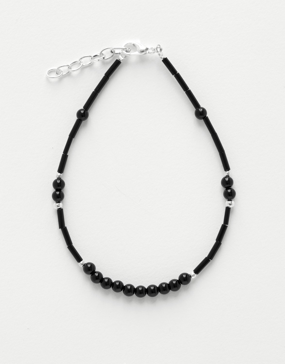 Bracelet de cheville Calliope Thalia Onyx noir