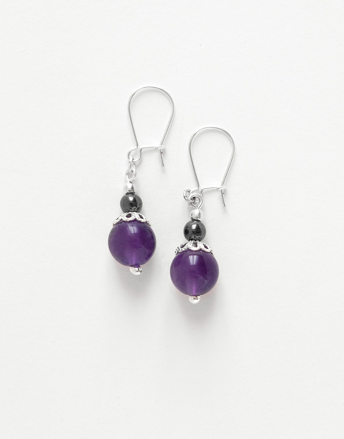 Boucles d ' oreilles Calliope Thalia Améthyste