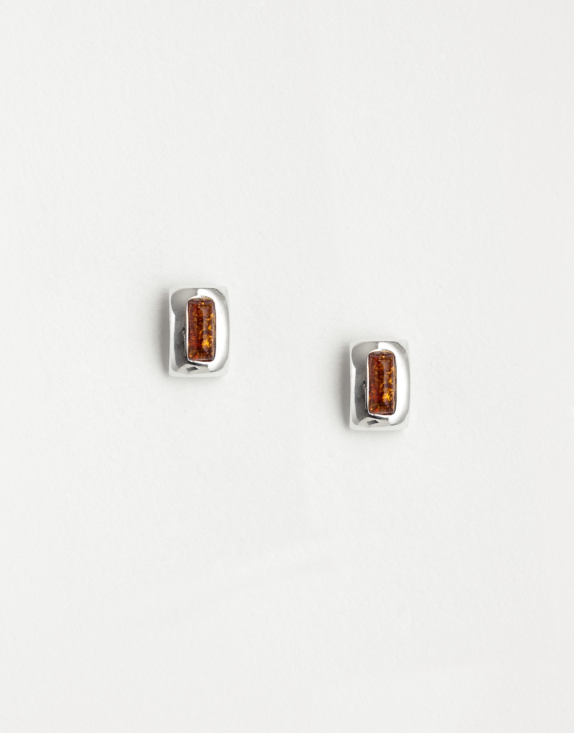 Boucles d'oreilles Polymnie Ambre