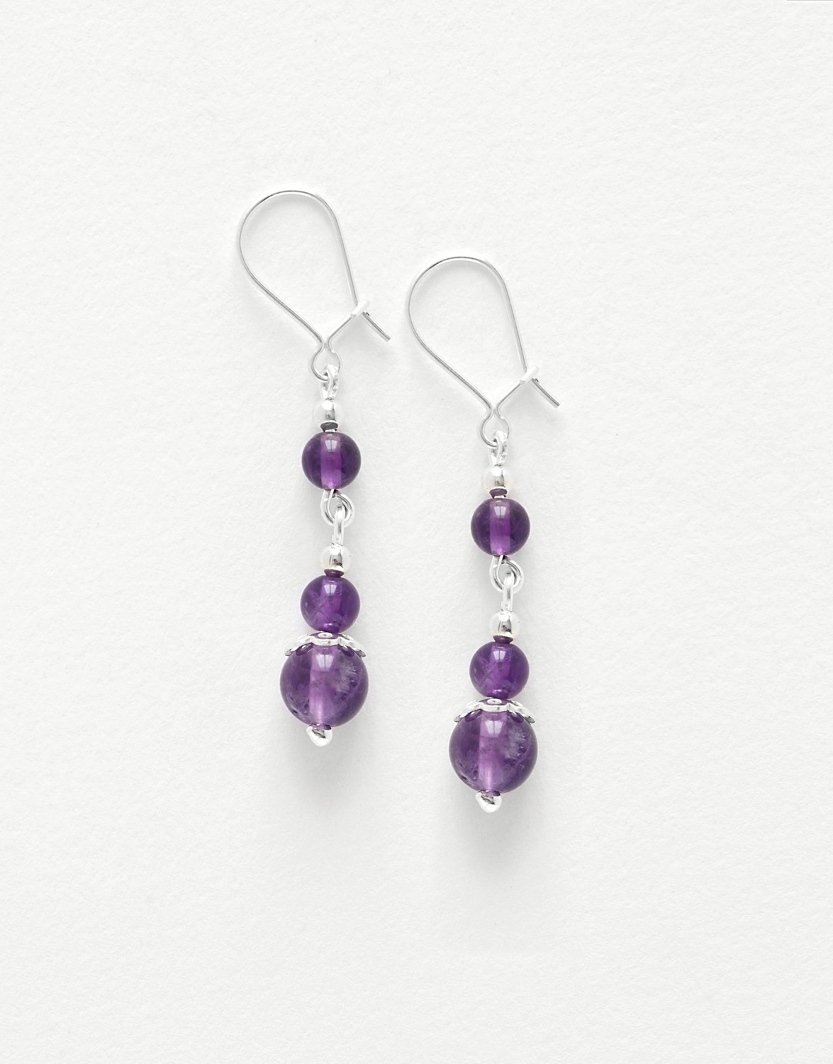 Boucles d oreilles Thalia Améthyste