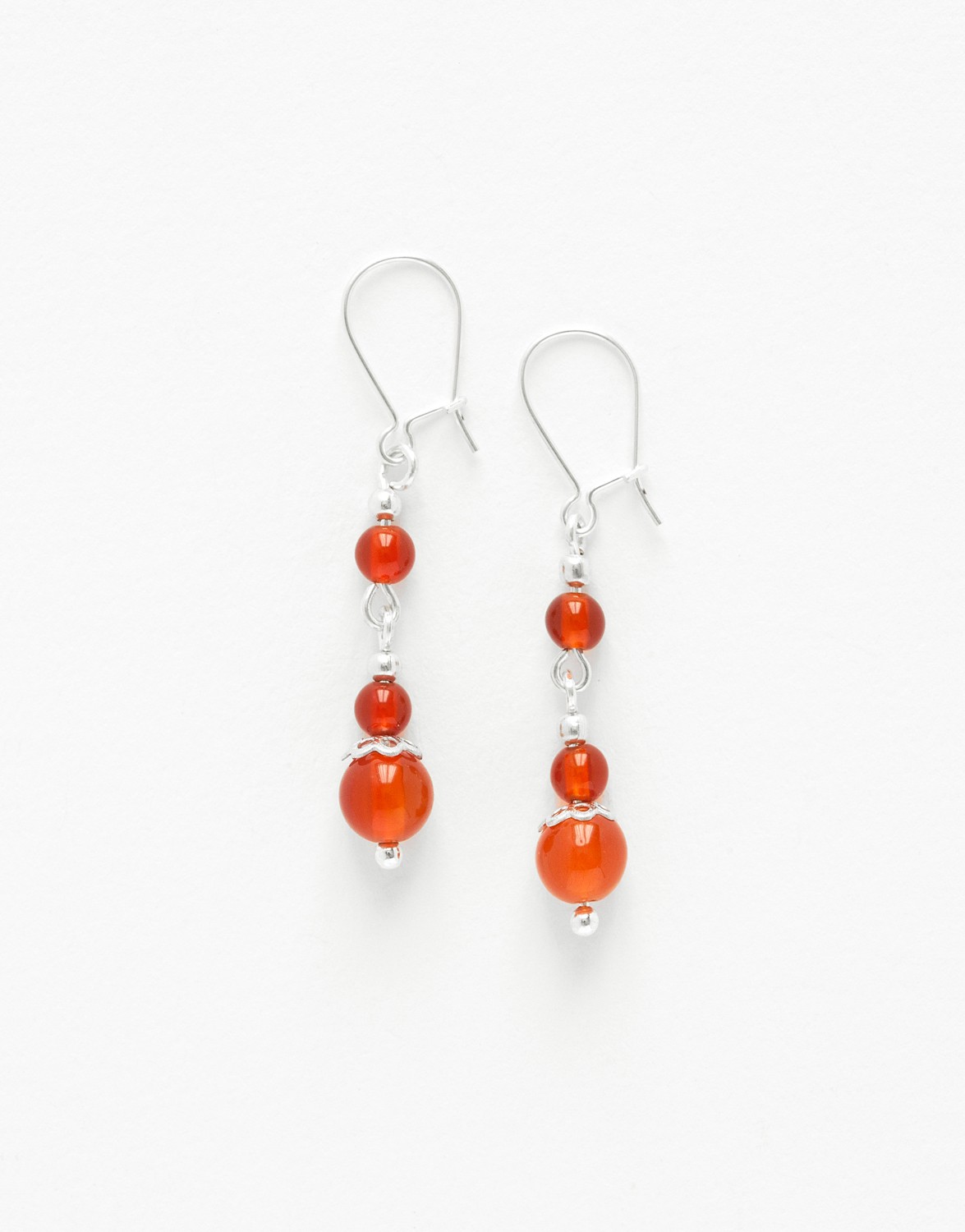 Boucles d oreilles Thalia Cornaline