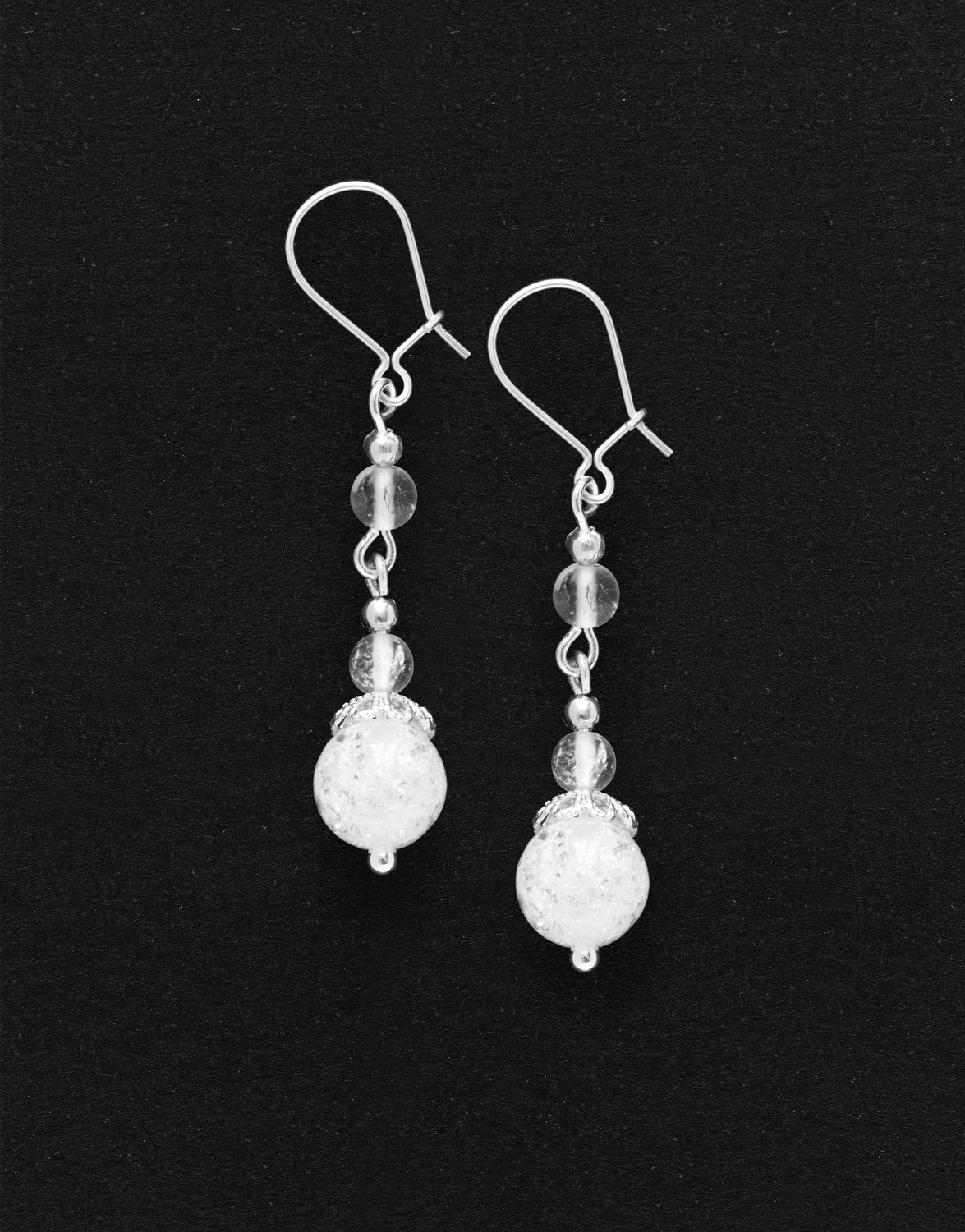 Boucles d oreilles Thalia Cristal de roche