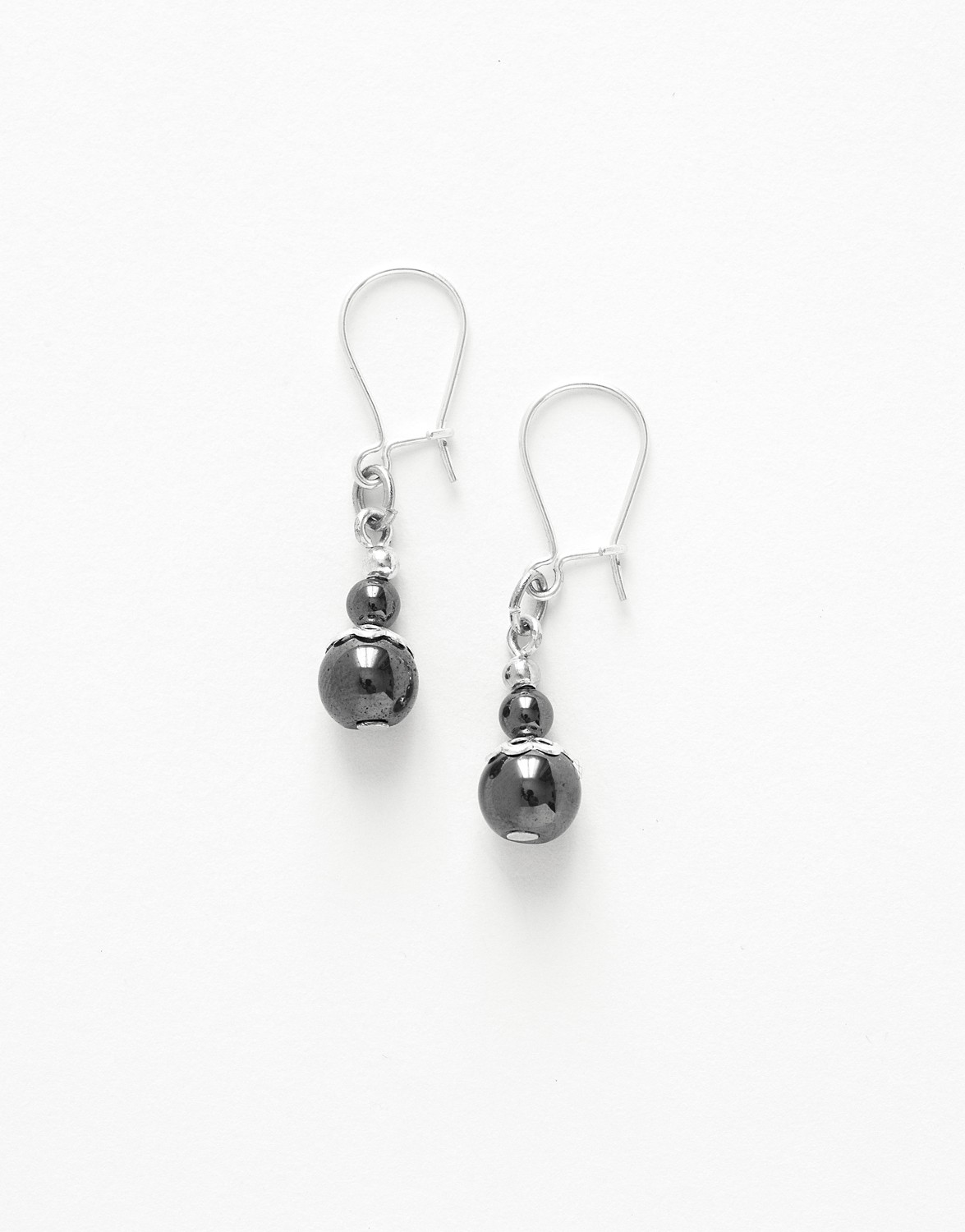 Boucles d ' oreilles Calliope Thalia Hématite