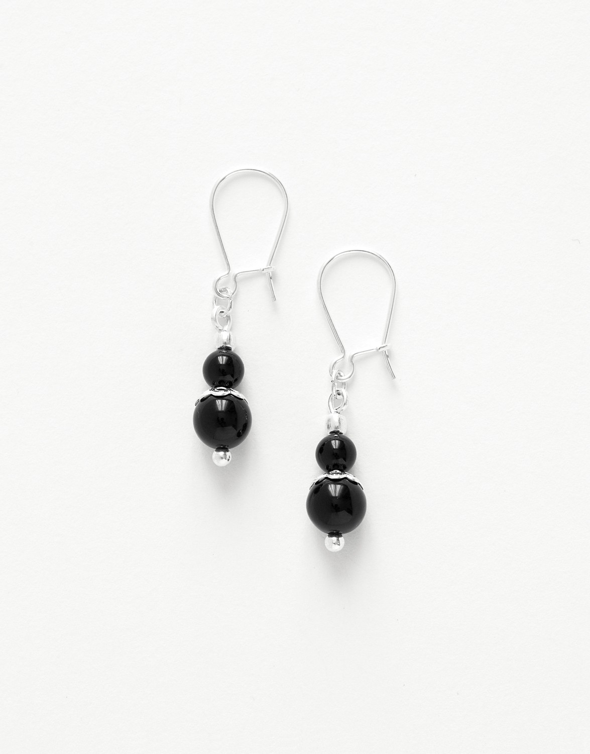 Boucles d ' oreilles Calliope Thalia Onyx noir