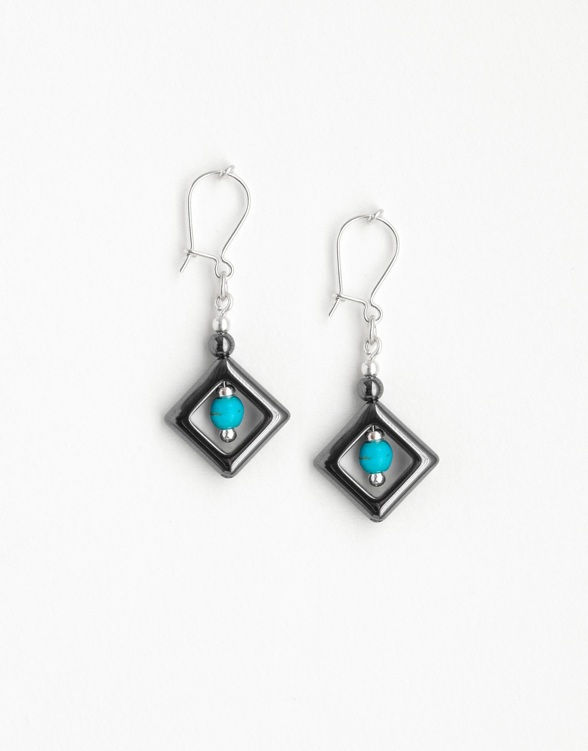 Boucles d'oreilles Euterpe Turquoise