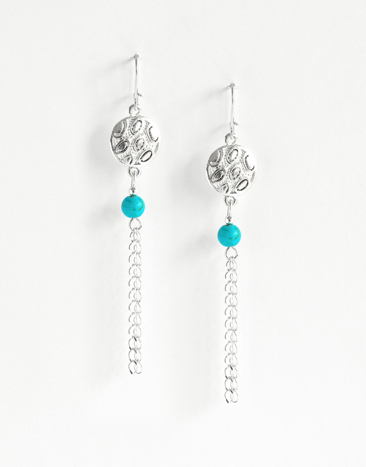 Boucles d'oreilles Euterpe Turquoise