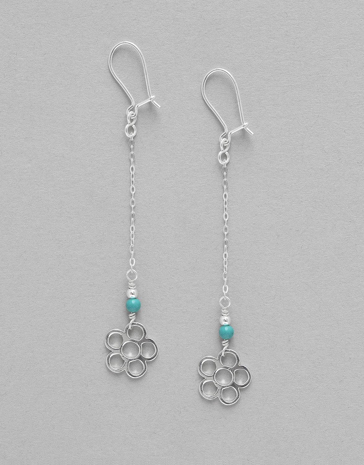Boucles d' oreilles Turquoise Uranis