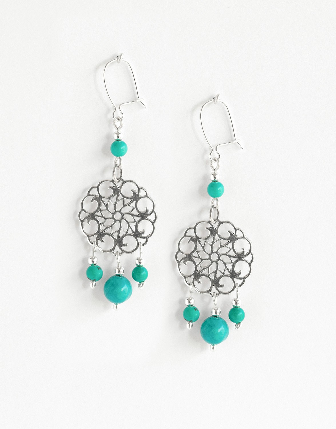 Boucles d'oreilles Uranis Turquoise