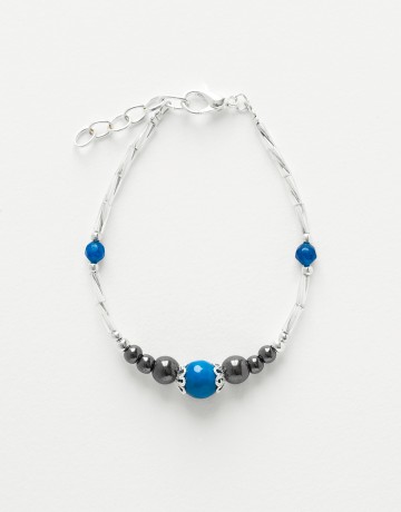 Bracelet Calliope Thalia Agate bleue