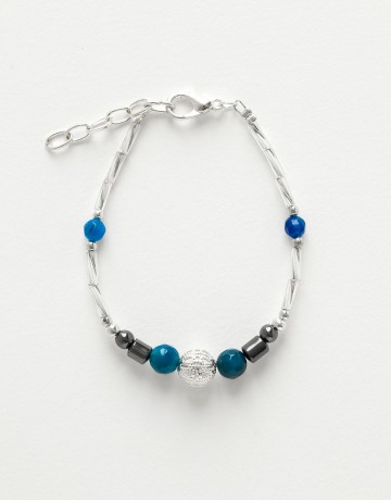 Bracelet Calliope Thalia Agate bleue