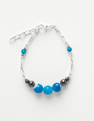 Bracelet Calliope Thalia Agate bleue