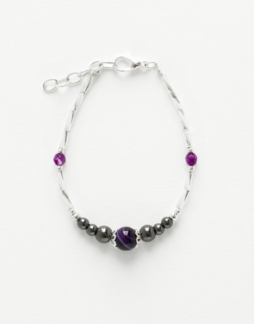 Bracelet Calliope Thalia Agate violette