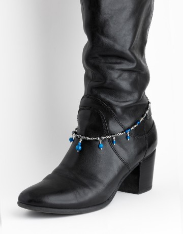 Bracelet de bottes Uranis Agate bleue