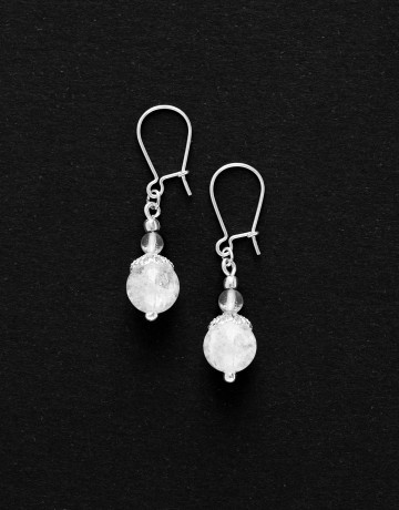 Boucles d oreilles Thalia Cristal de roche