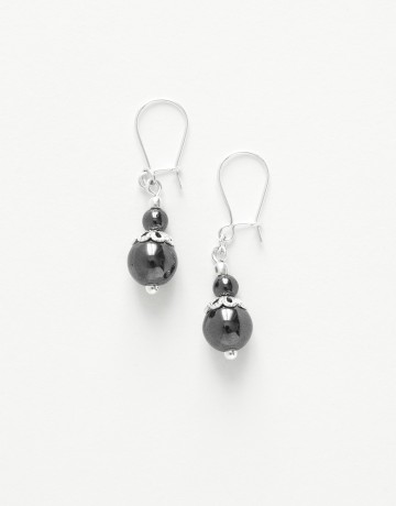 Boucles d ' oreilles Calliope Thalia Hématite