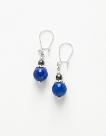 Boucles d ' oreilles Calliope Thalia Lapis-Lazuli