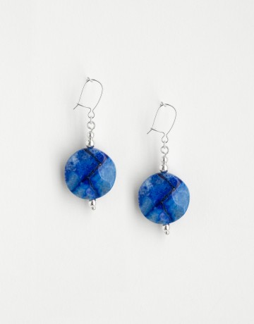 Boucles d'oreilles Uranis Lapiz-Lazuli