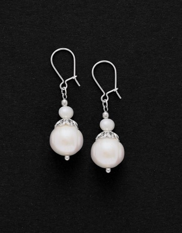 Boucles d ' oreilles Calliope Thalia Perle