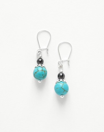 Boucles d oreilles Calliope Thalia Turquoise 