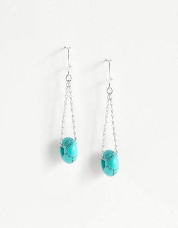 Boucles d'oreilles Euterpe Turquoise