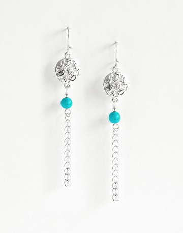 Boucles d'oreilles Euterpe Turquoise