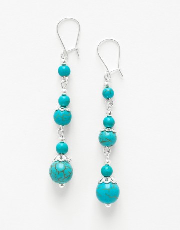 Boucles d oreilles Thalia Turquoise 