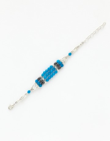 Bracelet Calliope Thalia Agate bleue