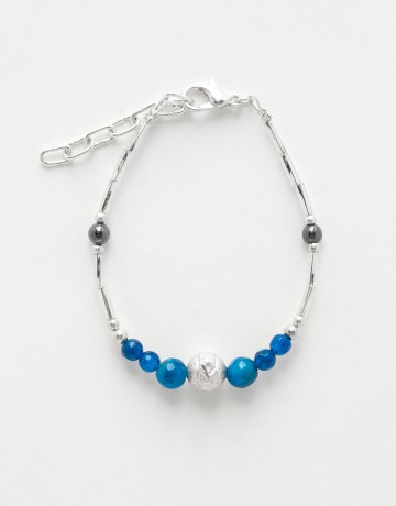 Bracelet Calliope Thalia Agate bleue