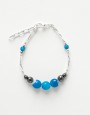 Bracelet Calliope Thalia Agate bleue