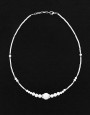 Collier Thalia Onyx blanc