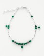 Bracelet de cheville Calliope Thalia Malachite