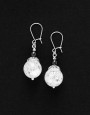 Boucles d ' oreilles Calliope Thalia Cristal de roche