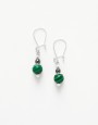 Boucles d ' oreilles Calliope Thalia Malachite