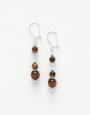 Boucles d oreilles Thalia Oeil-de-tigre