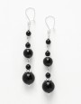 Boucles d oreilles Thalia Onyx noir