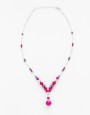 Collier Calliope Agate fuchsia