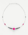 Collier Thalia Agate fuchsia