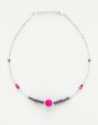 Collier Thalia Agate fuchsia