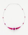 Collier Thalia Agate fuchsia