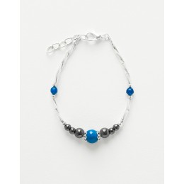 Bracelet Calliope Thalia Agate bleue