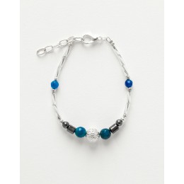 Bracelet Calliope Thalia Agate bleue