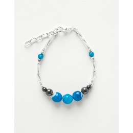 Bracelet Calliope Thalia Agate bleue