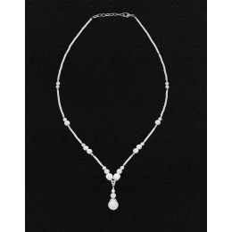 Collier Calliope Onyx blanc