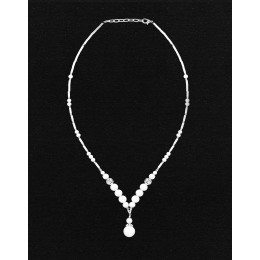 Collier Calliope Onyx blanc