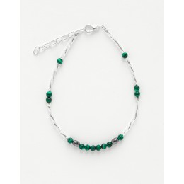 Bracelet de cheville Calliope Thalia Malachite