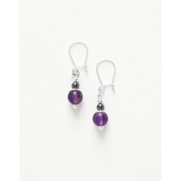 Boucles d ' oreilles Calliope Thalia Améthyste