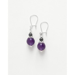 Boucles d ' oreilles Calliope Thalia Améthyste